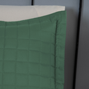 Ver imagem 5 de Kit Colcha Cobre Leito Matelado Casal Queen Size 3 Peças Copacabana 300 Fios Verde
