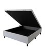 Cama Box Baú Casal Linho Cinza – Base Reforçada com Amplo Espaço Interno (1,38 X 1,88) - 1