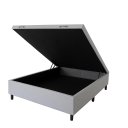 Ver imagem 1 de Cama Box Baú Casal Linho Cinza – Base Reforçada com Amplo Espaço Interno (1,38 X 1,88)