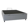Cama Box Baú Casal Linho Cinza – Base Reforçada com Amplo Espaço Interno (1,38 X 1,88) - 4