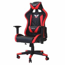 Cadeira Gamer Racer Pu Preta com Vermelho - 1
