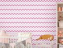 Ver imagem 2 de Papel de Parede Infantil - Chevron Tons Rosa Arte Destaque 2,50 Metros
