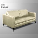 Ver imagem 2 de Sofá Decorativo Sala de Estar Europa 2 Lugares 180cm Couro Tiza - Mozzelar