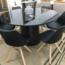 Ver imagem 5 de Mesa de Jantar Cone Redonda 150 Cm Laqueada Cores Preto