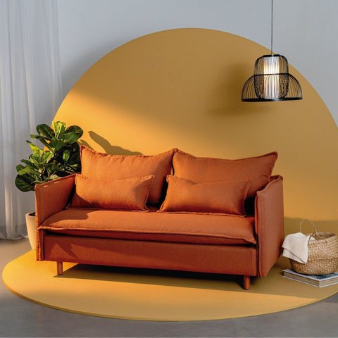 Sofá Modular 2 Lugares Pé Madeira Sôma CabeCasa MadeiraOriginals