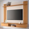 Painel Tv 70 Pol 180cm Bancada Suspensa Solus Off/cinamomo - Hb Móveis - 1