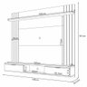 Painel Tv 70 Pol 180cm Bancada Suspensa Solus Off/cinamomo - Hb Móveis - 4