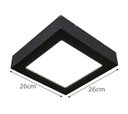 Ver imagem 3 de Plafon LED Sobrepor Valencia 16W 26x26 6500K Preto Bivolt