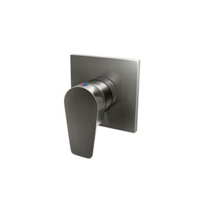 Acabamento Monocomando para Chuveiro (base Docol) Baixa Pressão - Ônix Escovado - Led