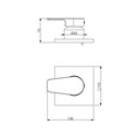 Ver imagem 2 de Acabamento Monocomando para Chuveiro (base Docol) Baixa Pressão - Ônix Escovado - Led
