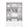 Guarda-Roupa Infantil 4 Portas 4 Gavetas Provence Planet Baby Potente - 2