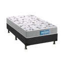 Ver imagem 1 de Cama Box Solteiro: Colchão Espuma D45 Probel Guarda Costas Plus + Base CRC Suede Gray(88x188)