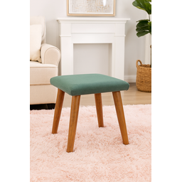 Banqueta Duquesa para Sala, Quarto, Closet, Compacta e Elegante - Cinza - Jrc Móveis - 6