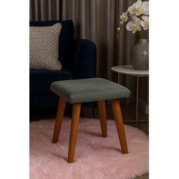 Banqueta Duquesa para Sala, Quarto, Closet, Compacta e Elegante - Cinza - Jrc Móveis - 3