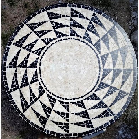 Piso em Mosaico Romano Praça da Prefeitura de Lisboa 130cm