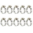 Ver imagem 1 de Abraçadeira Aço Inox Rosca Sem Fim 1" Polegada 16 - 25mm Reforçada | Kaza Inteligente | Kit 10 Un