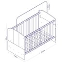 Ver imagem 6 de Quarto de Bebê Completo com Guarda-Roupa 2 Portas, Berço e Cômoda 3 Gavetas Completa Móveis