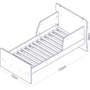 Ver imagem 7 de Quarto de Bebê Completo com Guarda-Roupa 2 Portas, Berço e Cômoda 3 Gavetas Completa Móveis