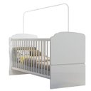 Ver imagem 4 de Quarto de Bebê Completo com Guarda-Roupa 2 Portas, Berço e Cômoda 3 Gavetas Completa Móveis