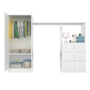 Ver mais imagens de Quarto de Bebê Completo com Guarda-Roupa 2 Portas, Berço e Cômoda 3 Gavetas Completa Móveis