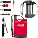 Ver imagem 1 de Pulverizador Manual Costal Branco Bpc20m 20l Pistão Metálico 4 Bicos