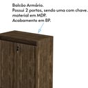 Ver imagem 3 de Balcão com Chave para Escritório Home Office ME4149 Nogal - Gran Belo