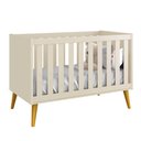 Ver imagem 3 de Kit Quarto Infantil Theo Retrô Areia – Cômoda 3 Gavetas + Guarda-Roupa 2 Portas + Berço