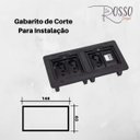 Ver imagem 3 de CAIXA DE EMBUTIR PARA 4 BLOCOS - PRETO (SEM MÓDULOS)