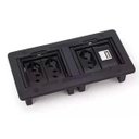 Ver imagem 1 de CAIXA DE EMBUTIR PARA 4 BLOCOS - PRETO (SEM MÓDULOS)