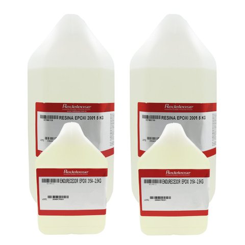 Resina 2001 Epoxi Transparente Com Endurecedor 3154 [15 Kg]