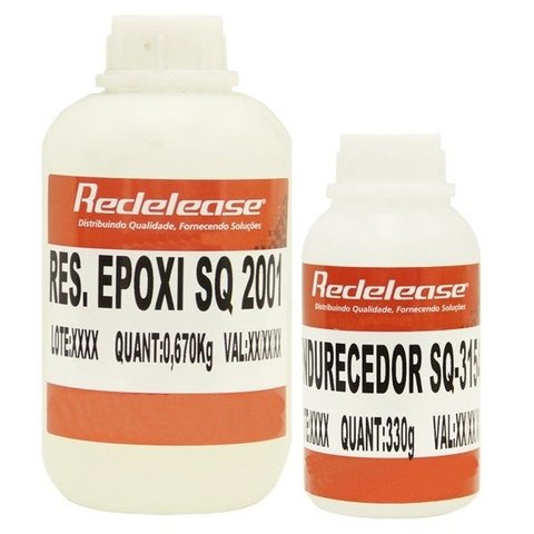 Resina 2001 Epoxi Transparente Com Endurecedor 3154 [01 Kg]