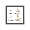 Ver imagem 1 de Quadro Ore Espere Confie Agradeça 20x20cm:Madeira branca