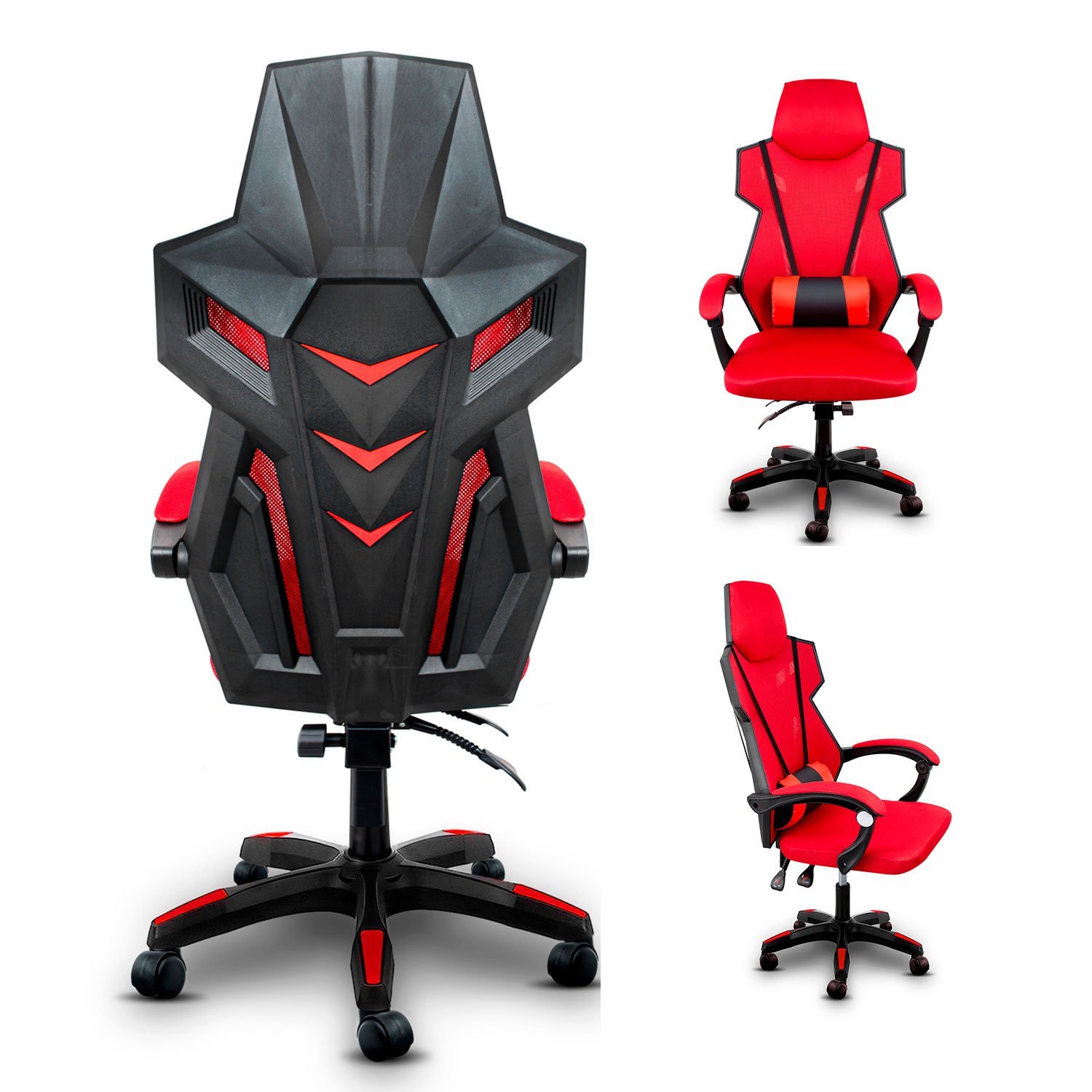 Cadeira Gamer Mesh Ergonômica Best Chair para Escritório Vermelha - 1