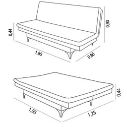 Sofá Cama 3 Lugares Multiuso Sued Premium:vermelho - 3