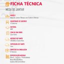 Ver imagem 5 de Sala de Jantar Mesa Olimpia 120cm Mdf Vidro Canto Reto com 4 Cadeiras Athenas Moderna