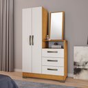 Ver imagem 2 de Cômoda com 3 Gavetas 2 Portas e 1 Espelho NT5165 Notável