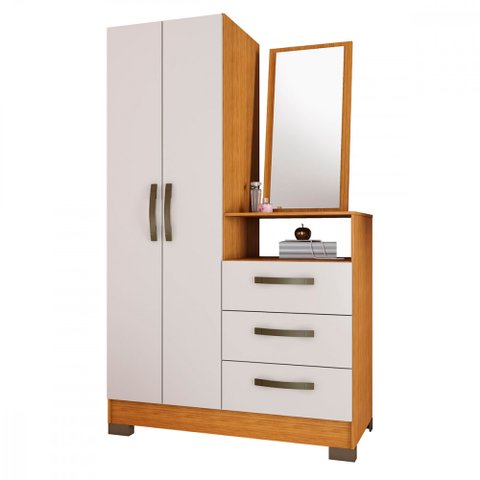 Cômoda com 3 Gavetas 2 Portas e 1 Espelho NT5165 Notável