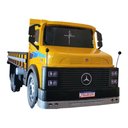 Ver imagem 2 de Caminhão Mb 1113 Frente Quadrada Carroceria Miniatura - Amarelo