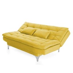 Sofá Cama 3 Lugares Pratic Espresso Móveis - 3
