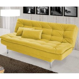 Sofá Cama 3 Lugares Pratic Espresso Móveis - 2