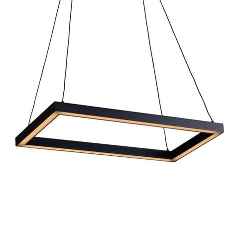 Lustre Pendente Newline Fit Led 743 Bivolt Preto 4000k Luz Neutra