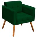 Ver imagem 7 de Kit 2 Poltronas Decorativas Pés Palito Karen Suede Verde - Gran Belo