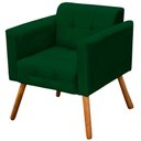 Ver mais imagens de Kit 2 Poltronas Decorativas Pés Palito Karen Suede Verde - Gran Belo