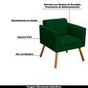 Ver imagem 4 de Kit 2 Poltronas Decorativas Pés Palito Karen Suede Verde - Gran Belo