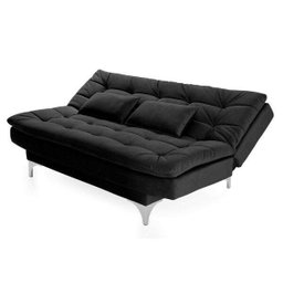 Sofá Cama 3 Lugares Pratic Espresso Móveis - 3