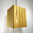 Ver imagem 3 de Luminária Teto Pendente Lustre Madeira Mdf Rústica Freijó
