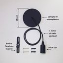 Ver imagem 5 de Luminária Teto Pendente Lustre Madeira MDF Rústica Freijó