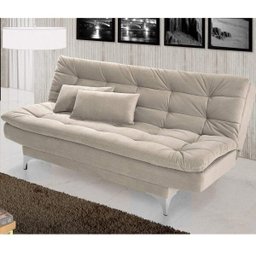 Sofá Cama 3 Lugares Pratic Espresso Móveis - 2