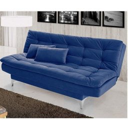 Sofá Cama 3 Lugares Pratic Espresso Móveis - 2