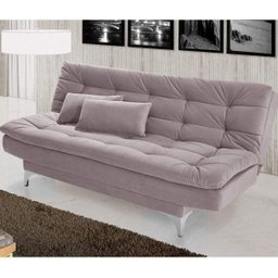 Sofá Cama 3 Lugares Pratic Espresso Móveis - 2